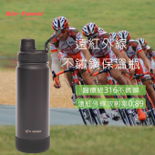 Bio-Power遠紅外線能量保溫瓶550ml(經典磨砂黑)